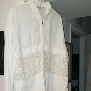 Iro Off White Zip Up Jacket